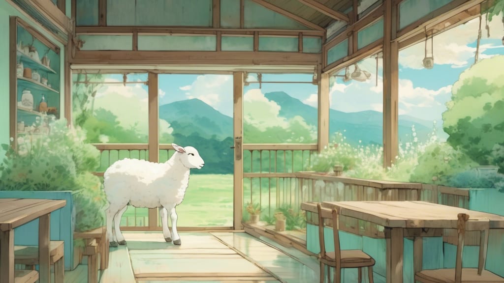 Ark Tategamori - Sheep Cafe Cafe in Ichinoseki, Japan