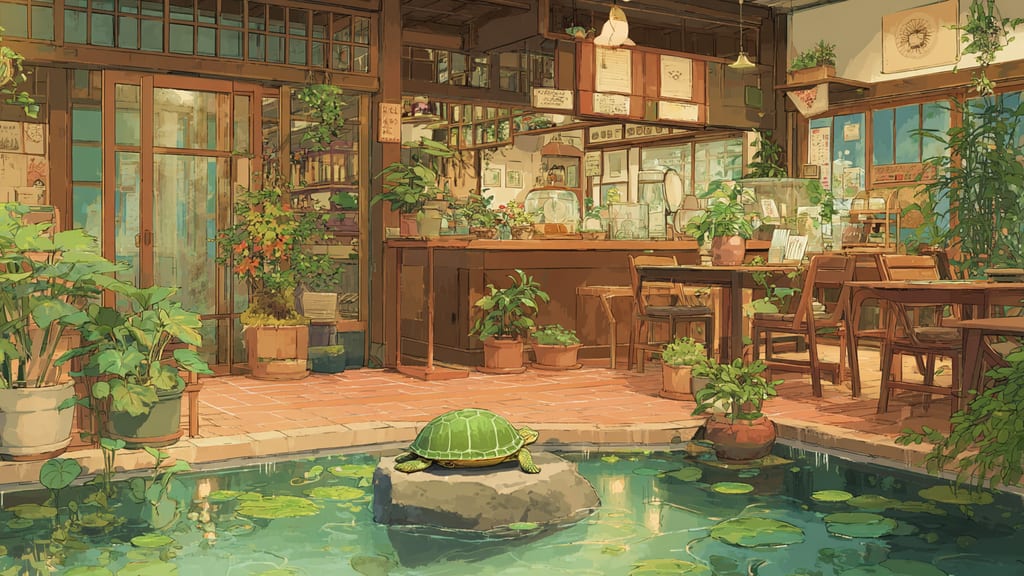 TUKUHIKO - Turtle Cafe Cafe in Kusatsu, Japan